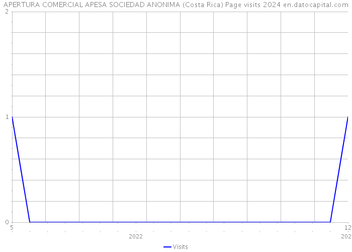 APERTURA COMERCIAL APESA SOCIEDAD ANONIMA (Costa Rica) Page visits 2024 