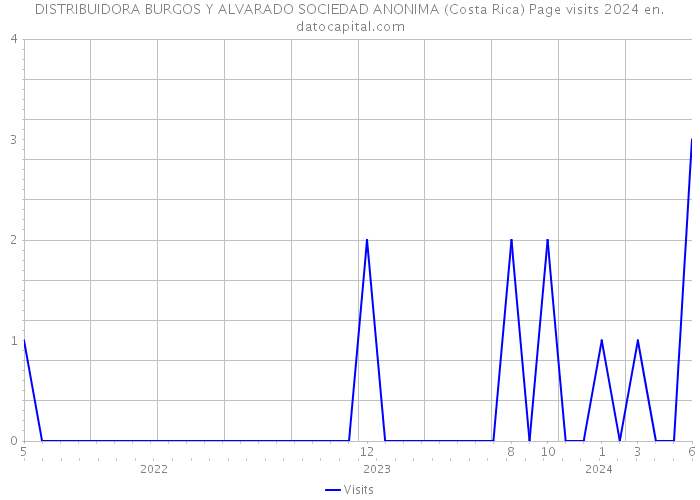 DISTRIBUIDORA BURGOS Y ALVARADO SOCIEDAD ANONIMA (Costa Rica) Page visits 2024 