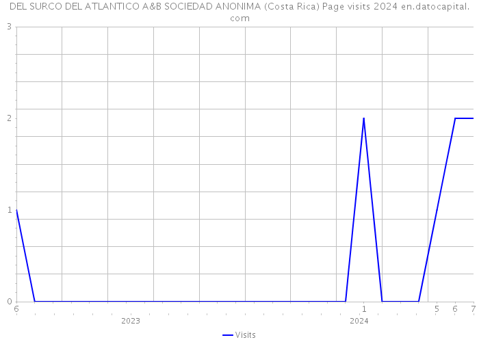 DEL SURCO DEL ATLANTICO A&B SOCIEDAD ANONIMA (Costa Rica) Page visits 2024 
