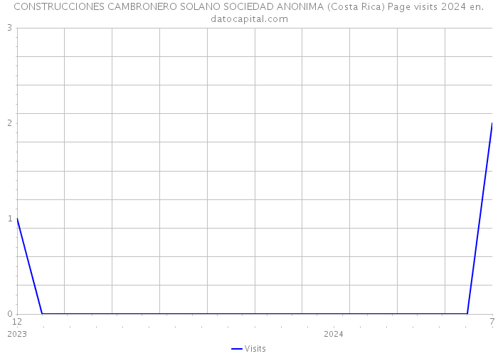 CONSTRUCCIONES CAMBRONERO SOLANO SOCIEDAD ANONIMA (Costa Rica) Page visits 2024 