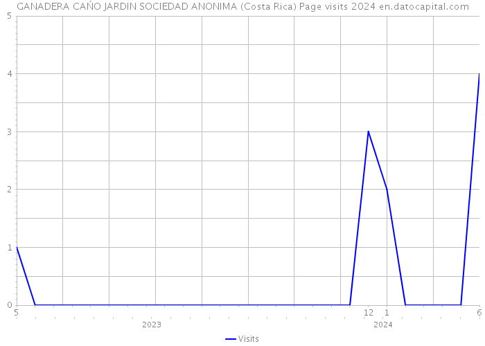 GANADERA CAŃO JARDIN SOCIEDAD ANONIMA (Costa Rica) Page visits 2024 