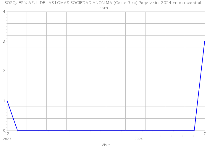 BOSQUES X AZUL DE LAS LOMAS SOCIEDAD ANONIMA (Costa Rica) Page visits 2024 