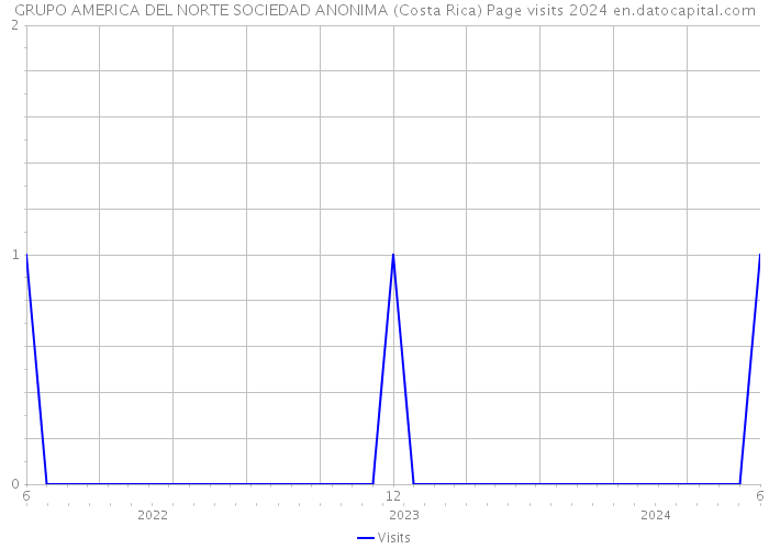 GRUPO AMERICA DEL NORTE SOCIEDAD ANONIMA (Costa Rica) Page visits 2024 