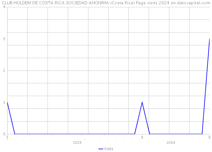 CLUB HOLDEM DE COSTA RICA SOCIEDAD ANONIMA (Costa Rica) Page visits 2024 
