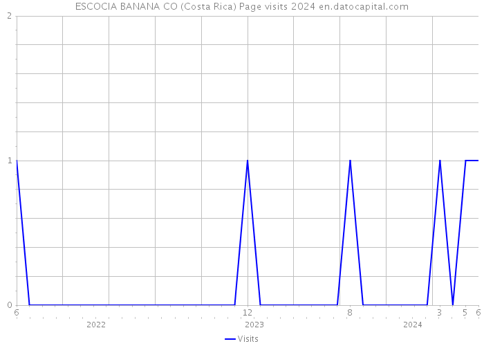 ESCOCIA BANANA CO (Costa Rica) Page visits 2024 