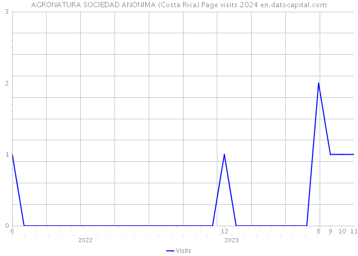 AGRONATURA SOCIEDAD ANONIMA (Costa Rica) Page visits 2024 
