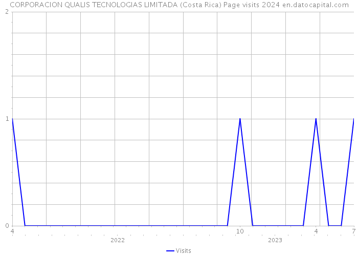 CORPORACION QUALIS TECNOLOGIAS LIMITADA (Costa Rica) Page visits 2024 