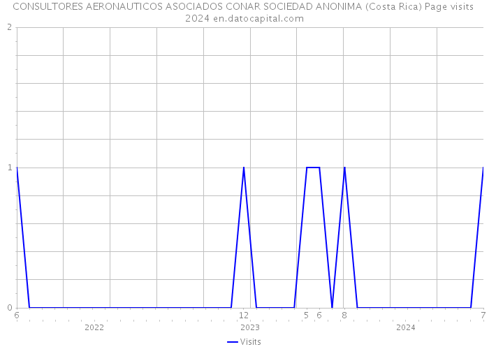 CONSULTORES AERONAUTICOS ASOCIADOS CONAR SOCIEDAD ANONIMA (Costa Rica) Page visits 2024 