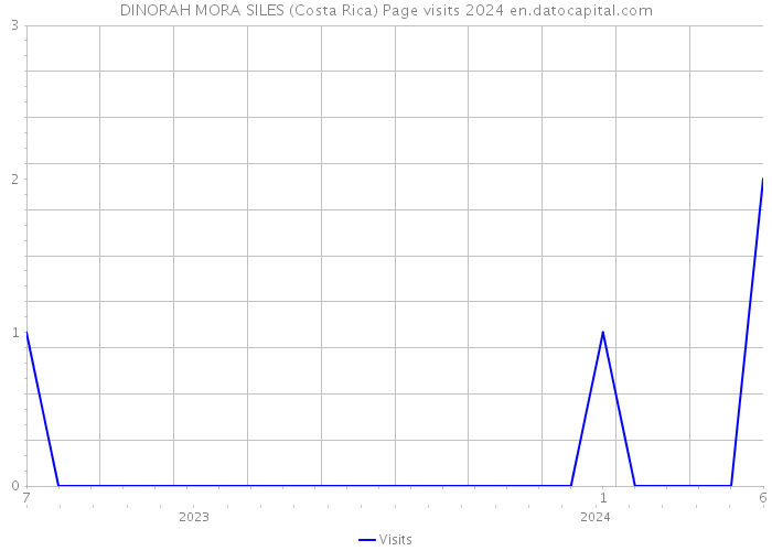 DINORAH MORA SILES (Costa Rica) Page visits 2024 
