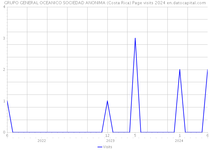 GRUPO GENERAL OCEANICO SOCIEDAD ANONIMA (Costa Rica) Page visits 2024 