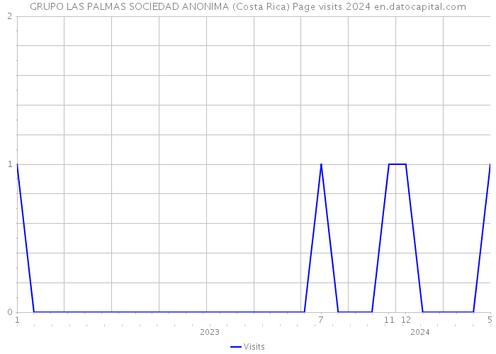 GRUPO LAS PALMAS SOCIEDAD ANONIMA (Costa Rica) Page visits 2024 