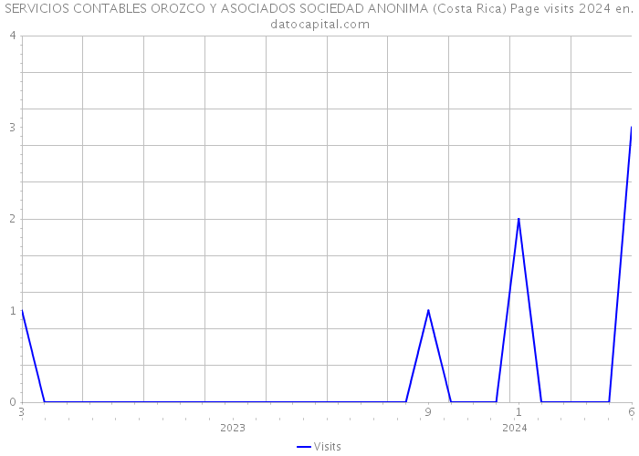 SERVICIOS CONTABLES OROZCO Y ASOCIADOS SOCIEDAD ANONIMA (Costa Rica) Page visits 2024 
