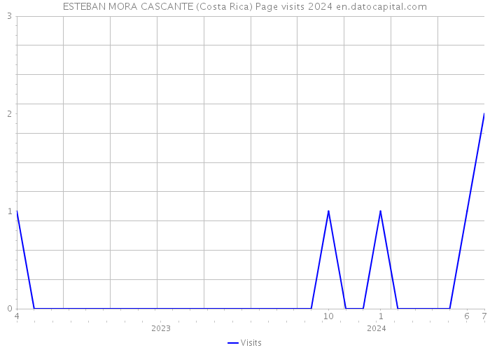 ESTEBAN MORA CASCANTE (Costa Rica) Page visits 2024 