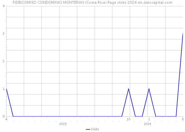 FIDEICOMISO CONDOMINIO MONTERAN (Costa Rica) Page visits 2024 