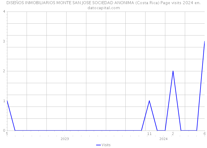 DISEŃOS INMOBILIARIOS MONTE SAN JOSE SOCIEDAD ANONIMA (Costa Rica) Page visits 2024 