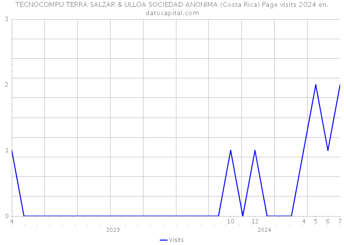 TECNOCOMPU TERRA SALZAR & ULLOA SOCIEDAD ANONIMA (Costa Rica) Page visits 2024 