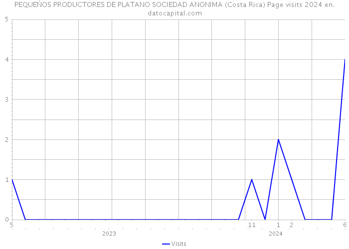 PEQUEŃOS PRODUCTORES DE PLATANO SOCIEDAD ANONIMA (Costa Rica) Page visits 2024 
