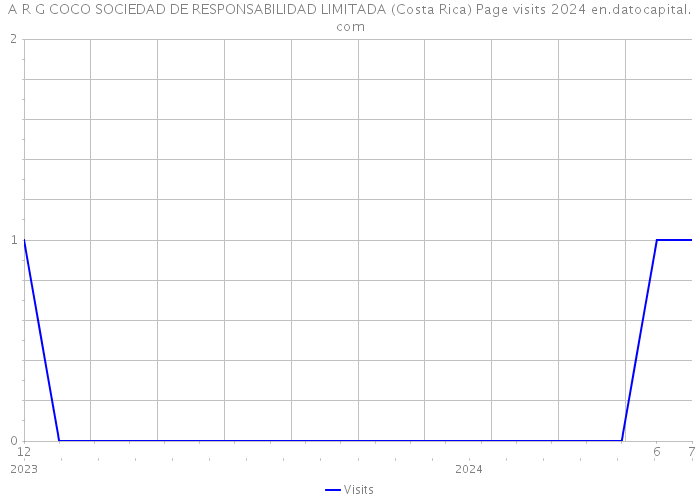 A R G COCO SOCIEDAD DE RESPONSABILIDAD LIMITADA (Costa Rica) Page visits 2024 