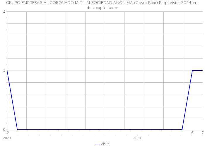 GRUPO EMPRESARIAL CORONADO M T L M SOCIEDAD ANONIMA (Costa Rica) Page visits 2024 