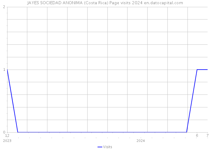 JAYES SOCIEDAD ANONIMA (Costa Rica) Page visits 2024 