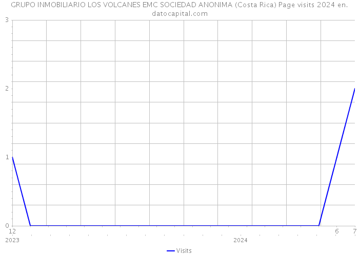 GRUPO INMOBILIARIO LOS VOLCANES EMC SOCIEDAD ANONIMA (Costa Rica) Page visits 2024 