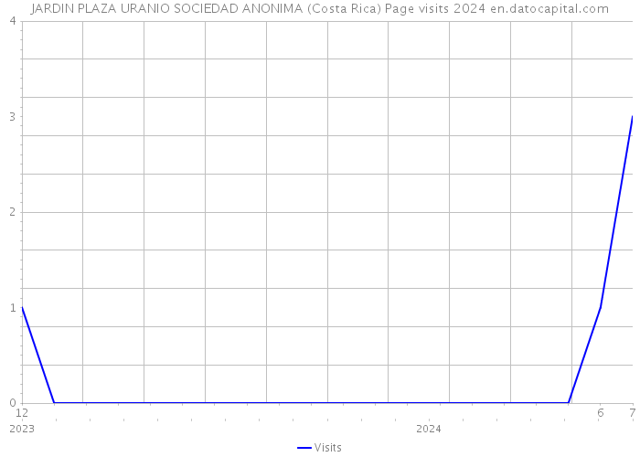 JARDIN PLAZA URANIO SOCIEDAD ANONIMA (Costa Rica) Page visits 2024 