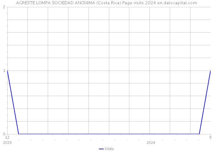 AGRESTE LOMPA SOCIEDAD ANONIMA (Costa Rica) Page visits 2024 