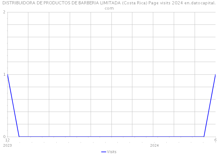 DISTRIBUIDORA DE PRODUCTOS DE BARBERIA LIMITADA (Costa Rica) Page visits 2024 