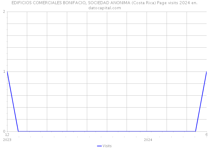 EDIFICIOS COMERCIALES BONIFACIO, SOCIEDAD ANONIMA (Costa Rica) Page visits 2024 