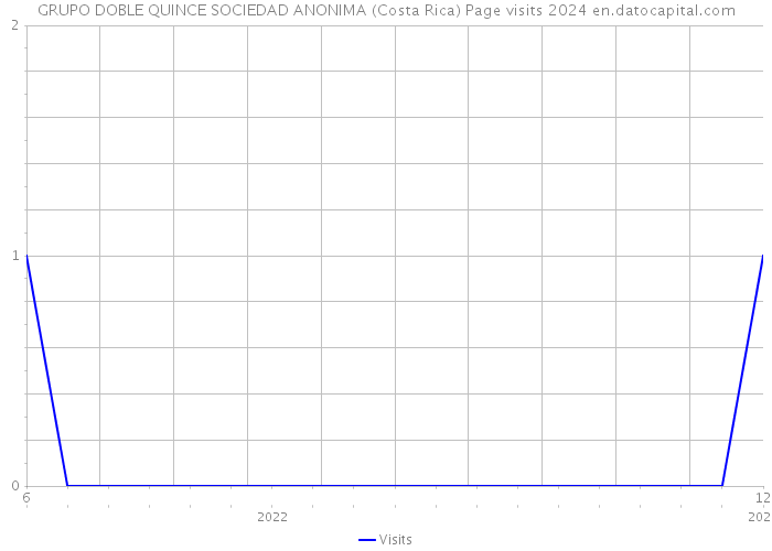 GRUPO DOBLE QUINCE SOCIEDAD ANONIMA (Costa Rica) Page visits 2024 