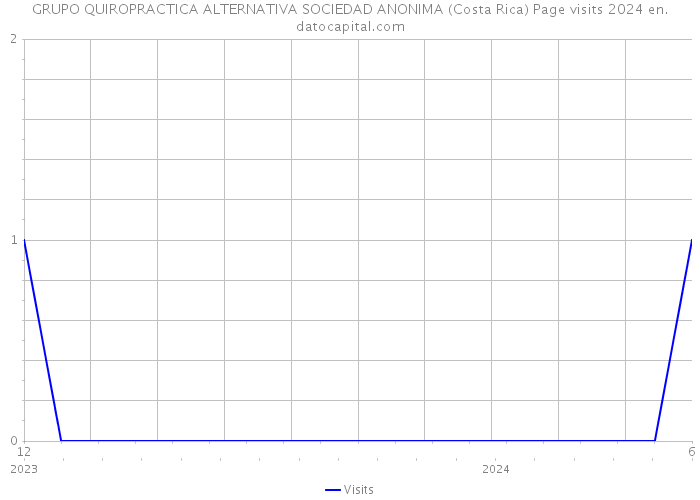 GRUPO QUIROPRACTICA ALTERNATIVA SOCIEDAD ANONIMA (Costa Rica) Page visits 2024 