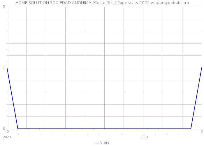 HOME SOLUTION SOCIEDAD ANONIMA (Costa Rica) Page visits 2024 