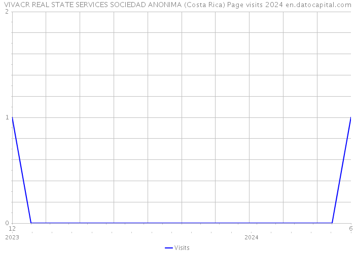 VIVACR REAL STATE SERVICES SOCIEDAD ANONIMA (Costa Rica) Page visits 2024 