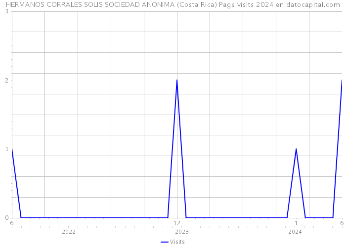 HERMANOS CORRALES SOLIS SOCIEDAD ANONIMA (Costa Rica) Page visits 2024 