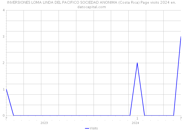 INVERSIONES LOMA LINDA DEL PACIFICO SOCIEDAD ANONIMA (Costa Rica) Page visits 2024 