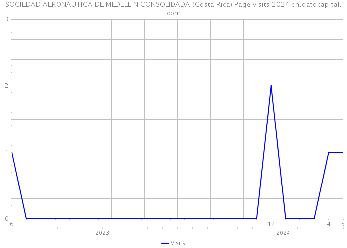 SOCIEDAD AERONAUTICA DE MEDELLIN CONSOLIDADA (Costa Rica) Page visits 2024 