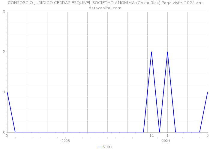 CONSORCIO JURIDICO CERDAS ESQUIVEL SOCIEDAD ANONIMA (Costa Rica) Page visits 2024 