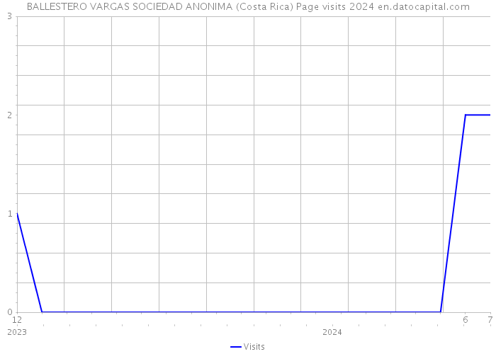 BALLESTERO VARGAS SOCIEDAD ANONIMA (Costa Rica) Page visits 2024 