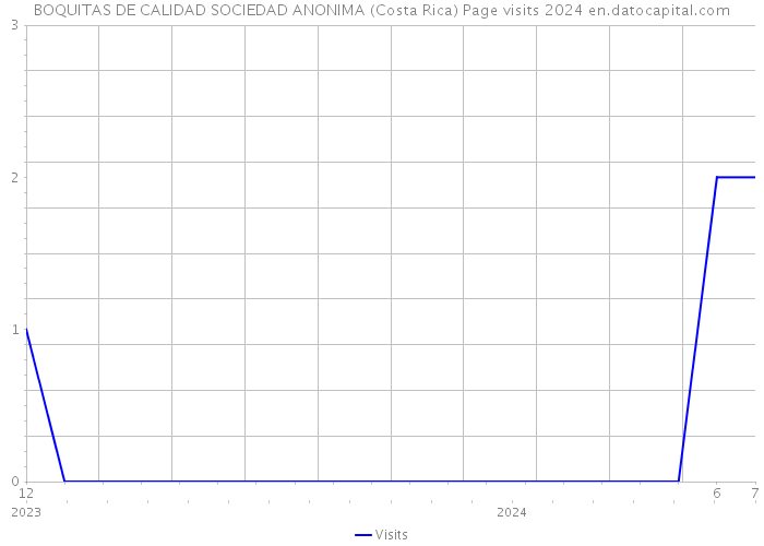 BOQUITAS DE CALIDAD SOCIEDAD ANONIMA (Costa Rica) Page visits 2024 