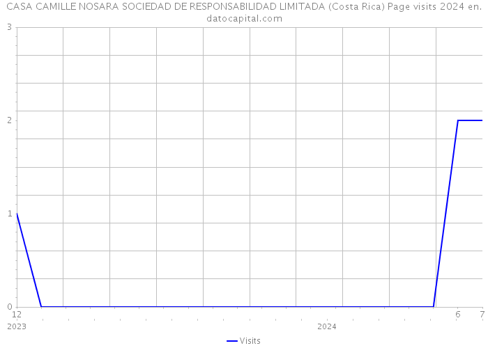 CASA CAMILLE NOSARA SOCIEDAD DE RESPONSABILIDAD LIMITADA (Costa Rica) Page visits 2024 
