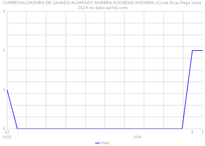 COMERCIALIZADORA DE GANADO ALVARADO MORERA SOCIEDAD ANONIMA (Costa Rica) Page visits 2024 