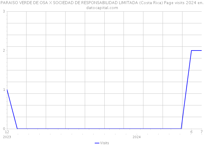 PARAISO VERDE DE OSA X SOCIEDAD DE RESPONSABILIDAD LIMITADA (Costa Rica) Page visits 2024 