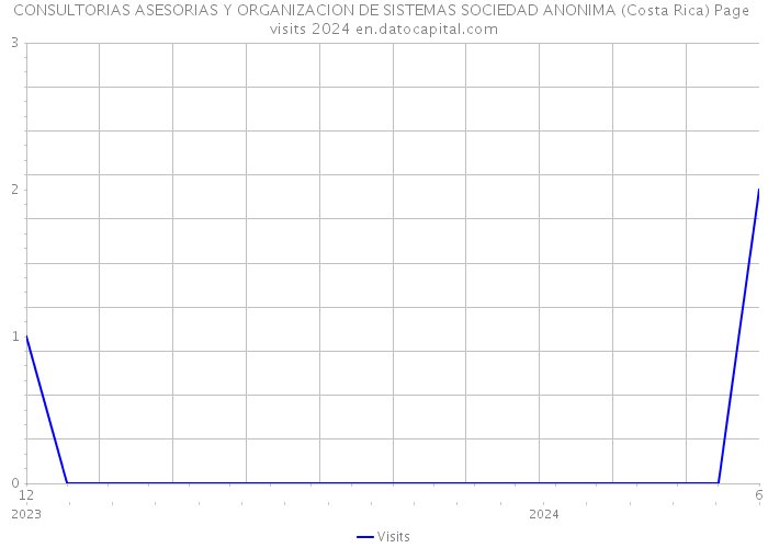 CONSULTORIAS ASESORIAS Y ORGANIZACION DE SISTEMAS SOCIEDAD ANONIMA (Costa Rica) Page visits 2024 