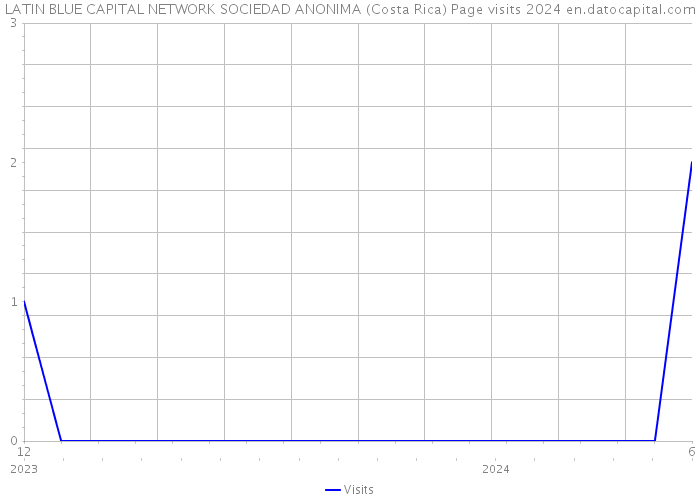 LATIN BLUE CAPITAL NETWORK SOCIEDAD ANONIMA (Costa Rica) Page visits 2024 