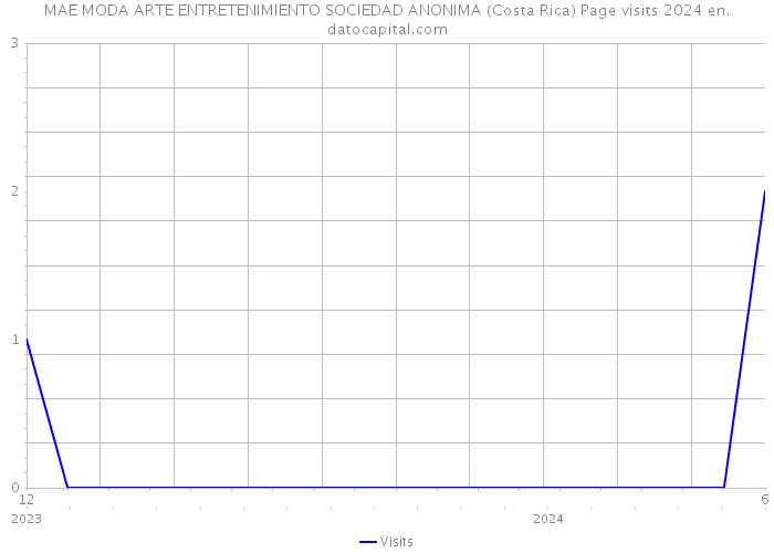 MAE MODA ARTE ENTRETENIMIENTO SOCIEDAD ANONIMA (Costa Rica) Page visits 2024 