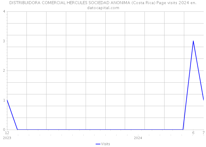 DISTRIBUIDORA COMERCIAL HERCULES SOCIEDAD ANONIMA (Costa Rica) Page visits 2024 