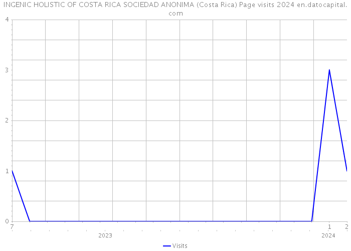 INGENIC HOLISTIC OF COSTA RICA SOCIEDAD ANONIMA (Costa Rica) Page visits 2024 