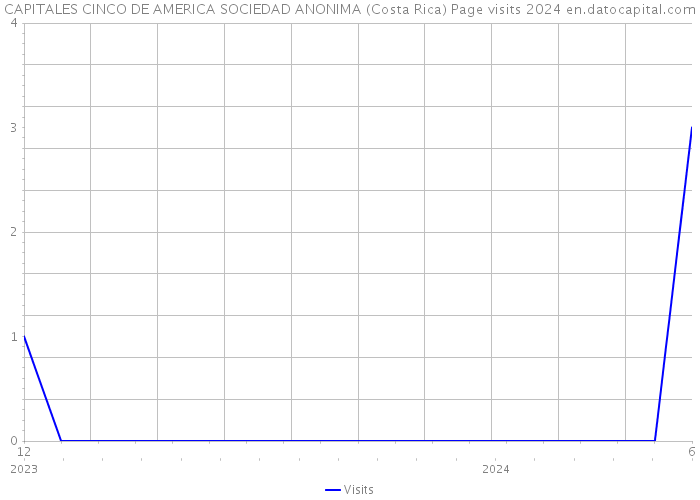 CAPITALES CINCO DE AMERICA SOCIEDAD ANONIMA (Costa Rica) Page visits 2024 