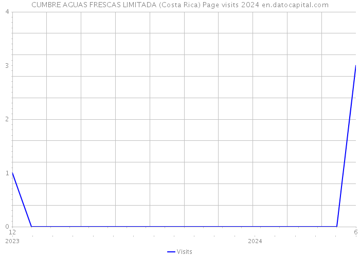 CUMBRE AGUAS FRESCAS LIMITADA (Costa Rica) Page visits 2024 