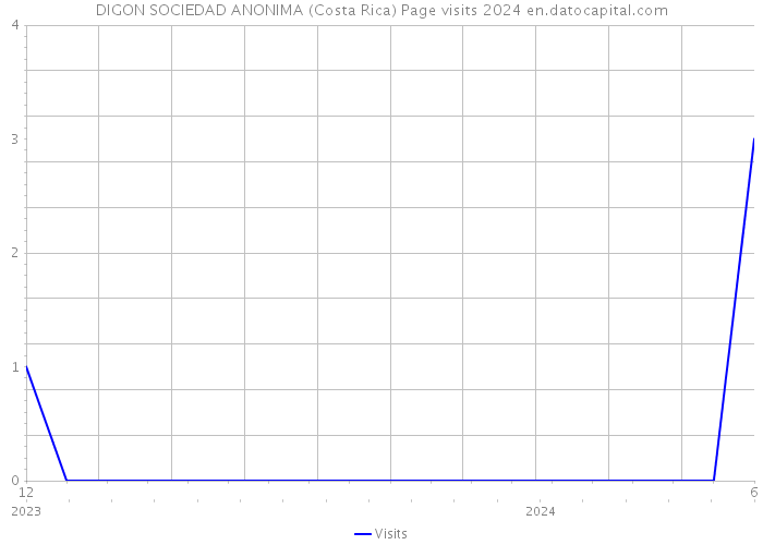 DIGON SOCIEDAD ANONIMA (Costa Rica) Page visits 2024 